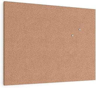 U Brands Cork Canvas Bulletin Board, 24" X 18", Self Healing, Natural Cork Surface, Frameless (2873U00-01)