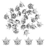 SUPERFINDINGS 24Pcs Platinum Star Badge Lapel Pin Pentagram Alloy Brooch Pin Veterans Day Star Pin Military Award Pins Labor Day 4th of July rial Day Stars Brooches for Costume Decorations