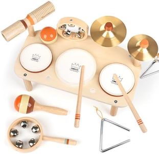 Vanplay Kids Drum Set, Montessori Toys for 2 3 Year Old Boy Girl Gifts