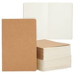 Blank Kraft Travel Journal Notebook (24 Pack)