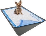 Skywin- Pee Pad Holder Tray 27.5 x 44 Inches, Puppy Pad Holder, Easy to Clean and Store Pee Pad Holder for Dogs, Silicon Training Pad Holder, No Spill Puppy Pad Holder (Grey)