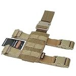 EXCELLENT ELITE SPANKER Tactical Drop Leg Holster Molle Leg Platform Left or Right Nylon(Coyote Brown)