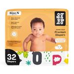 Hello Bello Premium Baby Diapers Size Newborn I 32 Count of Disposable, Extra-Absorbent, Hypoallergenic Baby Diapers with Snug and Comfort Fit I Alphabet Soup