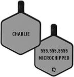 QALO Customized Silicone Pet ID Tag, Durable Dog & Cat Name Tag, Customized Engraved Silicone ID Dog Tags and Cat Tags, Jingle-Free & Lightweight, Classic Hex, Grey