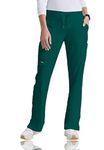 Grey's Anatomy 4277 Women's Straight Leg Pant, Hunter Green, M Tall