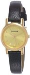 Sonata Quartz Analog Champagne Dial Leather Strap Watch for Women-NS8976YL01W