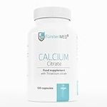 FürstenMED® Calcium Citrate Capsules - High Dose Calcium - Pure Calcium Citrate - 120 Capsules - Vegan and Free of Additives