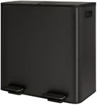 GarveeHome 2 x 10 Gallon Pedal Trash Bin, Matte Black