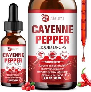 Migcopat Cayenne Pepper Drops Supplement Liquid with Vitamin D3 K2, Hawthorn Berry, Organic Beet Root, Ceylon Cinnamon, Coenzyme Q10, Berberine, Ginseng Extract Supports Immune Health, 2 FL.OZ