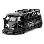 TGRCM-CZ 1/32 Volkswagen Bus Transporter Model Car with surfboards Convertible Camping Van, Zinc Alloy Pull Back Toy car with Sound and Light for Kids Boy Girl Gift(Black)