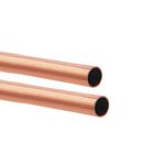 Tynulox 1/2" OD Pure Copper Tube (300mm, 2Pcs) 99.9% 110 Copper Tubing Copper Seamless Round Tubing for Refrigerator, Jewellery and Industry.