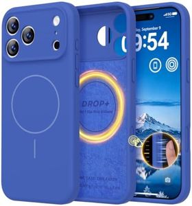 LOVE 3000 Magnetic for iPhone 18 Pro Max Case Silicone, Klein Blue
