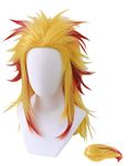 Cosrea Japanese Anime Costume Cosplay Wig Halloween Hair Wigs for Women Men (Rengoku Shinjurou)