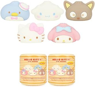 Hamee Sanrio Hello Kitty and Friends Cute Water Filled Surprise Capsule Squishy Toy [Steamed Bun] [Birthday Gift Bag, Party Favor, Gift Basket Filler, Stress Relief] – 2 Pc. (Mystery – Blind Capsule)