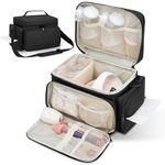 GDNasist Breast Pump Bag for Spectra S1 and S2, Pumping Bag with Waterproof Mat for Pump Accessories, Pump Bag for Work, Travel and Family Use