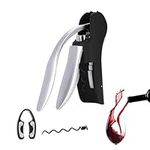 Generic Corkscrew Wine Opener, Portable Vertical Lever Corkscrew, Manual Bar & Wine Tools with Extra Non-Stick Screws and Foil Cutter