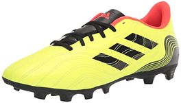 adidas Unisex Copa Sense.4 Flexible Ground Soccer Shoe, Team Solar Yellow/Black/Solar Red, 4.5 US Men