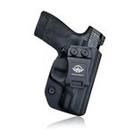 Gun Holster, IWB Kydex M&P Shield 9mm Holster For Smith & Wesson M&P Shield 9mm .40 3.1" Barrel S&W Pistol Case Inside Waistband Carry Concealed Holster M&P Shield 9mm 40 Accessories (Black, Right)