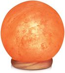 Himalayan Glow Wide Hand Carved, 8-11 LBS, Natural Globe Salt Lamp