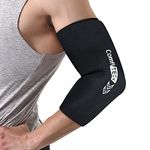 ComfiTECH Elbow Ice Pack for Tendonitis and Tennis Elbow Ice Pack Wrap Sleeve Cold Compression Golfers Arm Ice Pack for Injuries Reusable Gel Ice Wrap (Large Black)