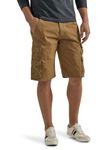 Wrangler Authentics Men's Big & Tall Premium Twill Cargo Short, Khaki, 34