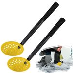 Yogayet 2 PC Ice Fishing Scoop Plastic Ice Fishing Skimmer with Long Handle for Scooping Out Ice