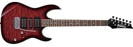 Ibanez Gio GRX70QA-TRB Transparent Red Burst - Electric Guitar