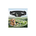 Wireless Dog Fence GPS Dog Collar Pet Containment System,Electric Dog Fence with 4 Modes, Color Screen & AI GPS Signal, Waterproof, Adjustable Radius 33-9999 ft for Outdoor Yards (Dark Color)