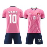 ORYG Kids Custom Soccer Jerseys Personalized Men Women Soccer Training Clothes Adults Sports Uniforms Team Customize Pink