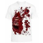 Halloween t shirt,fancy dress,Zombie,blood splatter,unisex t shirt,Free P&P,Halloween party (L)