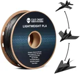 SainSmart Light Weight Filament 1.75mm, LW-PLA Low-Density Active Foaming 3D Printer Filament for RC Planes Drone Parts and Cosplay, Black PLA Filament, 1KG