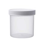 Consolidated Plastics 42414 Wide-Mouth Jar with Cap, 6 oz, Natural, 50 Piece