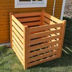 Beimo Air Conditioner Fence Wood Composter Bin 4 Panels 36 "L x 36 "W x 36 "H Privacy Screens Fence Panels for Outside，Outdoor Trash Can Pool Equipment Enclosure Panels