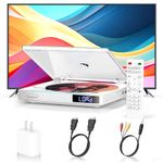 HDMI DVD Player for Smart TV, Region Free DVD Players with Mini Design, Small DVDs Player for Home, with USB Input, HDMI & AV Output, NTSC/PAL System, Remote Control