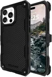 Pelican Shield iPhone 16 Pro Max Case [Compatible with MagSafe] Rugged Phone Case w/ 21ft Military-Grade Drop Protection - Heavy Duty Phone Cover w/Belt Clip Holster for iPhone 16 Pro Max - Carbon