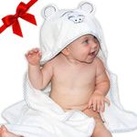 Liname Bamboo Baby Bath Towels - Ultra Soft Hypoallergenic Baby Hooded Towels- Hooded Bath Towels with Ears for Babies, Toddlers, Infants - Ultra Absorbent, Large Baby Towel for Boy and Girl (Mouse)