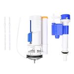 BHANMATI SANITARY ITEMS Flush Repair Kit Plastic Water-Saving Modern Toilet Repair Kit, Dual Flush Valve-Siphon, 8.26 Inch, 6-8" Adjustable Fill Valve, 60 mm ABS Push Button (USE FOR SINGLE PEICE)