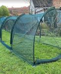 Chicken Run & Hen House Tunnel | Avian Flu Protection Coop & Pet Cage for Poultry Rabbits Tortoises - 5 x 1 x 1m H