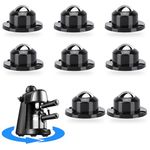 8Pcs Mini Caster Wheels, Self Adhesive Caster Wheels, 360 Swivel Universal Wheel, Low Profile Countertop Appliance Rollers for Kitchen Appliances,Small Furniture, Load Capacity 14Lbs/Wheel (D:40mm)