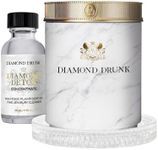 Diamond Drunk The Starter Collection - Non-Toxic, Fine Jewelry Cleaning Kit for Diamond, Gold, & Platinum Rings & More - 2 Months Supply of Safe, Sustainable Cleaner to Restore Shine - Marble Smoke