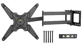 FORGING MOUNT Landscape to Portrait 109CM Long Reach TV Wall Bracket,Full Motion TV Mount Bracket with Articulating Arms,Swivels,Tilts,Rotation,Fits 26-60" TVs & Monitors,Holds 50kg,VESA 400x400mm