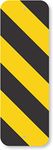 SmartSign 3M Engineer Grade Reflective Sign,"Chevron Object Marker", 8" High X 24" Wide, Black on Yellow