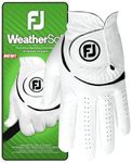 FootJoy Mens Weathersof Golf Glove, White/Black, M-L EU