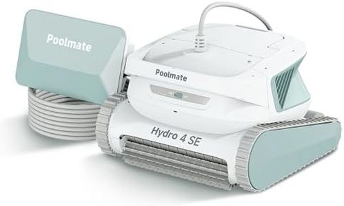 Poolmate Hydro 4 SE Wired Robotic Pool Cleaner, 150W, 180μm, Class Basket Filter with Climbing Walls and Floors, Ideal for Inground Pools up to 40 Feet Long