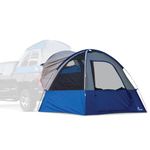 Napier Sportz Link | Truck Bed Tent Camping Accessory | 8' x 8' Ground Tent Attachment | 4-Person Tent | Attaches to Napier Pickup Truck Tents - Truck Tent Not Included | Blue/Gray | Model 51000