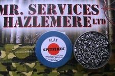 MR SERVICES HAZLEMERE LTD - SPITFIRE FLAT HEAD 22-5.5mm AIRGUN - AIR RIFLE PELLET TIN OF 500