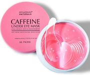 Under Eye Patches for Dark Circles: Caffeine Gel Masks for Puffiness Undereye Bags Wrinkles - Instant Brightening Moisturizing Skin Treatment Pads - Gift for Mom Traveler Night Worker, 30 Pairs (Rose)