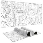 【7 Colors 3 Sizes】【1 or 2 Pack】Topographic Contour Gaming Mouse Pad Large Mouse Pad for Desk Keyboard and Mouse Pad Desk Mat Computer Mat Protector Mat Office Desk Accessories Gifts - 31.5"L*11.8"W