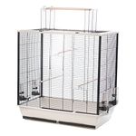 Little Friends Waldorf Bird Cage with Opening Top, 78 x 48 x 81.5 cm, Silver/Black