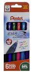 ENERGEL X AMZ/YBL107/6M 0.7 mm Tip Pentel Pen - Assorted Colours (Pack of 6)